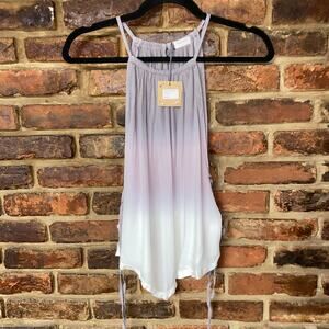 NWT Hello Nite! Dip Dye Ombre Side-Tie Sleeveless Top Women's Size Small